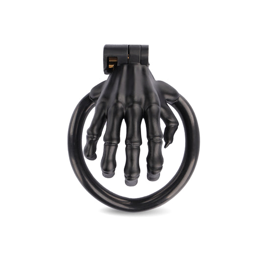 Finger— Resin Chastity Cage — Hidden Lock, 4 Rings, Ultimate Dark Control