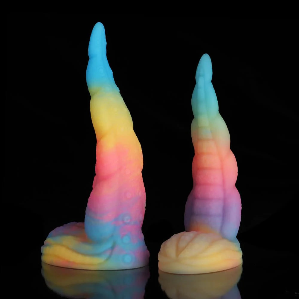 Octopus -Tail -Blue- Yellow- Purple- Dildo