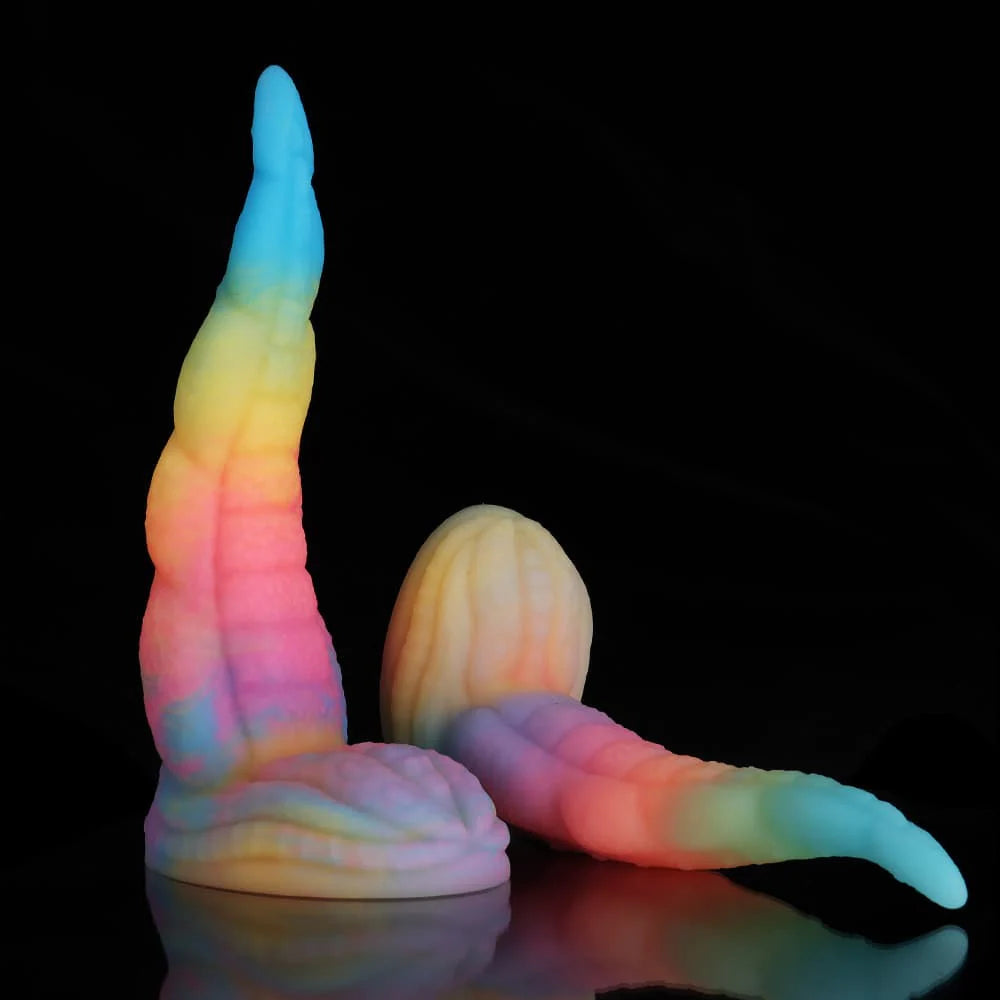 Octopus -Tail -Blue- Yellow- Purple- Dildo