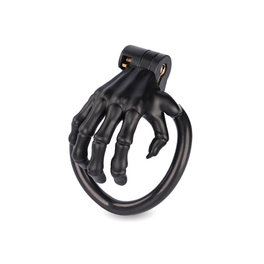 Finger— Resin Chastity Cage — Hidden Lock, 4 Rings, Ultimate Dark Control