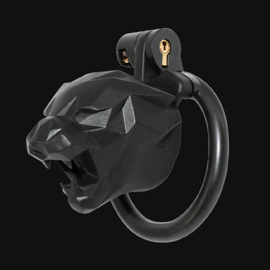Leopard Print Chastity Cage
