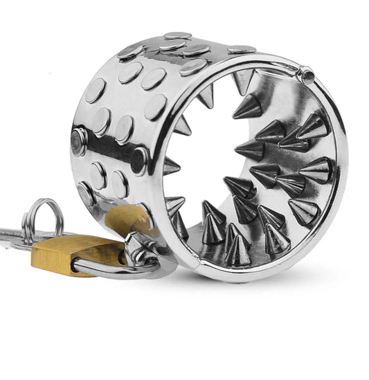 SM metal stainless steel penis ring; male genital ring