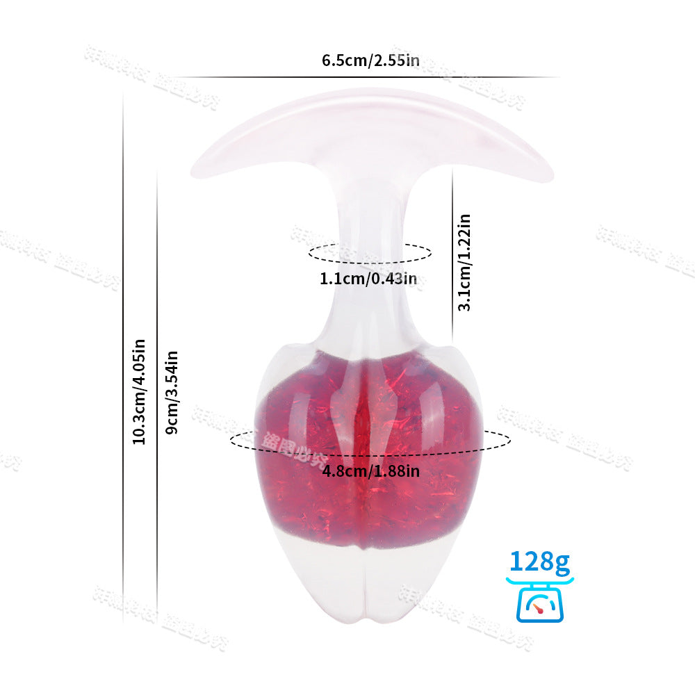 Sprouts-Small Butt Plug - Silicone Anal Plug - Public Butt Plug-Crystal anal plug-9 Colors